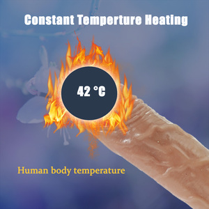 Sex-toy de gode vibrant doux pour la peau pour hommes et femmes adultes Silicone Dido jouets de pénis sans fil pour le sexe anal - Product Image 3