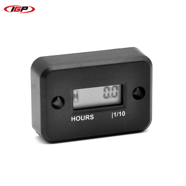 Gasoline Tach Hour Meter Universal Motorcycle Waterproof Digital Tachometer