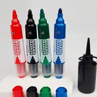 Lot de marqueurs effaçables à sec professionnels rechargeables à pointe large pour tableau blanc, en gros, pour l'enseignement en classe et l'utilisation au bureau