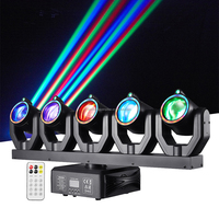 Projecteur LED professionnel 180W 5-en-1 RGBW à tête mobile DMX512, activé par le son, CRI 90 élevé, pour effets de scène, DJ, discothèque, club, soirée, spectacle