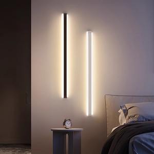 Applique murale linéaire minimaliste à un mot LED pour chambre chevet et salon canapé fond mur atmosphère Accent - Product Image 1