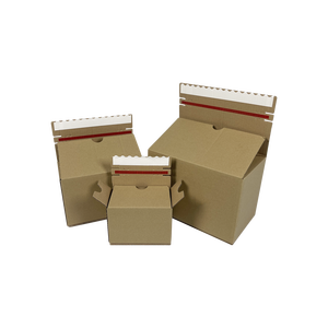 Tùy chỉnh các tông màu nâu vận chuyển Carton tự niêm phong dính hộp bưu phẩm với miếng bọt biển lót vỏ xé dải dây kéo đóng cửa - Product Image 1