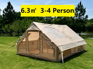 Carpa Inflable para Acampar al Aire Libre con Tela Oxford Reforzada, Portátil, Impermeable, de Montaje Automático, con Columnas de Aire, para 4 Personas - Product Image 3