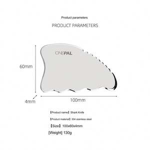 Strumento professionale in acciaio inox Gua Sha per Lifting facciale e drenaggio linfatico MedSpa & Clinic Use - Product Image 4