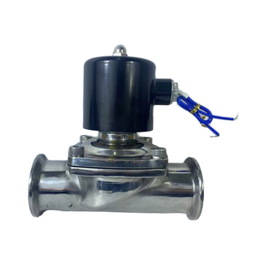 Electroválvula de Acero Inoxidable Sanitario SS316 de 12V CC/220V CA, DN15-50, Normalmente Cerrada, con Abrazadera - Product Image 3