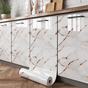 Autocollant auto-adhésif écologique à motifs géométriques, imperméable, résistant à l'huile, épaissi, pour <span class=keywords><strong>porte</strong></span> d'armoire, comptoir, <span class=keywords><strong>cuisine</strong></span>, salle de bain - Product Image 1