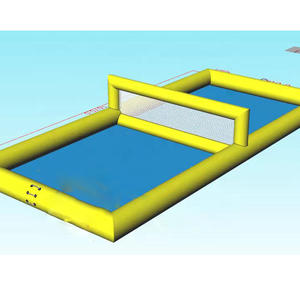 Campo da Beach Volley Gonfiabile Grande per Giochi in Acqua, Campo da Beach Volley Gonfiabile per Piscina, Parco Acquatico con Rete, Giardino Gonfiabile - Product Image 6