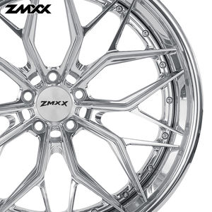 Jante chromée personnalisée 2 pièces 5x114.3 5x120 5x130 pour Mercedes BMW <span class=keywords><strong>corvette</strong></span> C8 18 19 20 21 22 24 26 28 pouces - Product Image 4