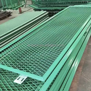 <span class=keywords><strong>Panneau</strong></span> de clôture en métal expansé anti-éblouissement pour voies ferrées, galvanisé à chaud, en acier, pour projets d'infrastructure, directement de l'usine - Product Image 1