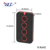 Nuevo Control Remoto Universal de Código Variable de 4 Botones 433M, Venta Directa de Fábrica, Interruptor de Control Remoto para Puerta de Garaje