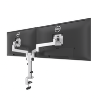 Support de bras double pour écran, en alliage d'aluminium de haute qualité, pour utilisation en bureau, promotionnel