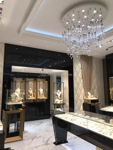 <span class=keywords><strong>Vitrina</strong></span> de cristal de esquina montada en la pared para sala de estar y tienda minorista Almacenamiento de exhibición Centro comercial de lujo moderno Metal MDF - Product Image 3
