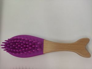 Juego de peines ecológicos con almohadilla de aire, cepillo desenredante de madera con mango de bambú para masaje capilar - Product Image 5