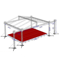 Scène en aluminium de hauteur de scène portable réglable en usine pour le mariage de l'événement