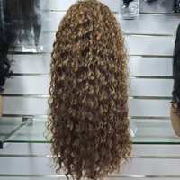 0601-1-7 Perruque frontale en dentelle HD en gros, perruques bandeau, extensions personnalisées, couleur de cheveux bouclés