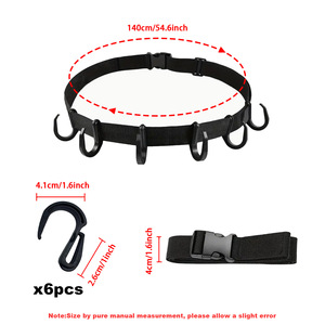 Molle Equipment 7 Slots Nylon Webbing Multi Functional Hunting Accessories For <b>Tree</b> <b>Stand</b> Gear Hook Rack - Product Image 3