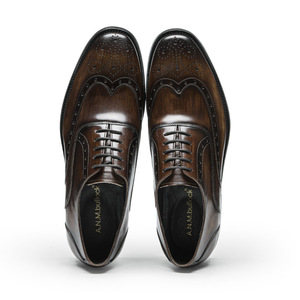 Zapatos de Vestir de Cuero Genuino para Hombre, de Alta Gama, Formales, Casuales, con Punta Redonda, Antideslizantes, Nueva Llegada - Product Image 5