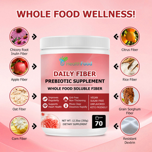 Envío Rápido, Polvo de Fibra Diario Apto para Dieta Keto, Regula el Movimiento Intestinal, Suplemento Prebiótico, Refuerza la Inmunidad - Product Image 6
