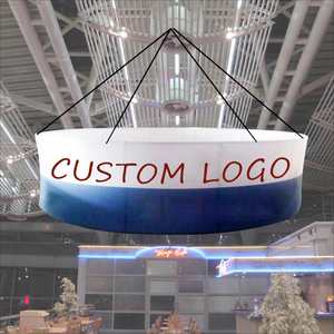 Bannière en tissu tendu personnalisée pour plafond, bannière suspendue de Noël, bannière suspendue avec logo - Product Image 1