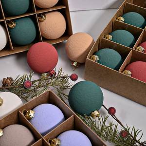 Nouvel ensemble de boules de Noël créatives électroplaquées transfrontalières, incassables et réutilisables, décorations suspendues pour sapin - Product Image 3