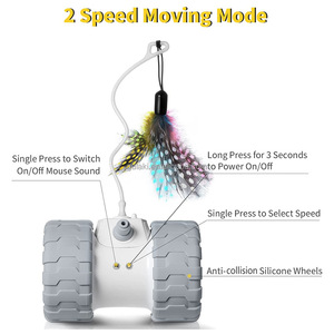 Juguete Interactivo para Mascotas, Cola Rápida Eléctrica Inteligente, Juguete Interactivo y <span class=keywords><strong>de</strong></span> Movimiento para Gatos - Product Image 3