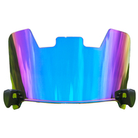 Visière PC teintée transparente à ajustement parfait, protection anti-UV et anti-rayures, couleur personnalisée, protection oculaire pour le football américain, compatible avec la plupart des casques