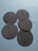 Maille de fil de molybdène tissée, 30 mailles, pureté 99,95%, diamètre du fil 0,3 mm, D.E. 76 mm, pièce usinée en molybdène