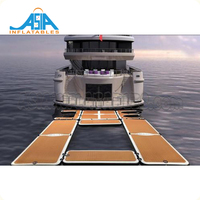 Piscina inflable portátil de mar flotante, para yate, barco