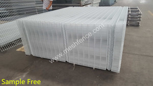 Bột tráng cong hàn dây lưới Bảng điều khiển vườn ranh giới Tường An ninh hàng rào kim loại dễ dàng lắp ráp - Product Image 5