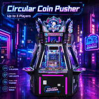 FortuneLink Coin Pusher, équipement de jeu d'arcade pour 5 joueurs, machine à poussoir de pièces commerciale Galaxy Express pour centre de jeux FEC