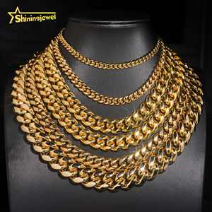 Hete Aanbieding 316L RVS Cubaanse Schakelketting 925 Zilver VVS D <span class=keywords><strong>Moissanite</strong></span> Iced Out Slot Sieraden Miami Cubaanse Armband Ketting - Product Image 2