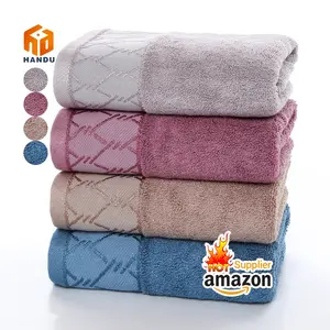 Hot sale high quality premium organic soft big size ultra absorb bamboo fiber face bath towel