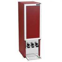 Distributeur de vin réfrigéré TEFCOLD DKS95 Bag-in-Box avec robinet, intérieur en acier inoxydable, finition rouge +3°C +9°C, réfrigérant R600a 4