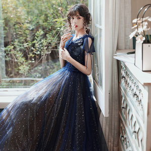 Abiti da Sera Lunghi con Paillettes e Perline, Stile A-Line, <span class=keywords><strong>per</strong></span> Feste, Lauree e Balli di Fine Anno, <span class=keywords><strong>Donna</strong></span> 2020 - Product Image 3
