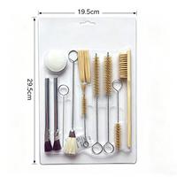 Kit de nettoyage professionnel pour pistolet à air comprimé, 20 pièces, kit de nettoyage universel pour la chasse et le tir, ensemble de nettoyage avec étui