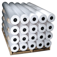 Papel Bond para Plotter CAD, Rollo Jumbo, Recubierto de PE, Doble Cara, Biodegradable, para Envolver Regalos y Envíos