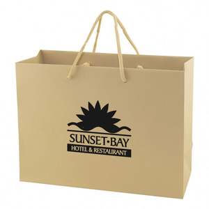 Fourniture d'usine d'audit Sedex Fournisseur doré Sac d'emballage de cadeau en papier de luxe - Product Image 2