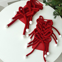 Nœud de décoration de Noël transfrontalier, Pendentif pour sapin de Noël, Décoration de scène de fêtes, Composition de vitrine