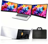 Neuerscheinung P7Pro 15,6 Zoll IPS 1080P Ultraflacher Augenschonender Laptop Dreifach-Bildschirm-Erweiterung Ein Kabel für Zwei Bildschirme Treiber Erforderlich