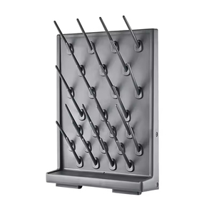Support de séchage de laboratoire en PP à 12 trous avec plateau de drainage pour usage en laboratoire - Product Image 1