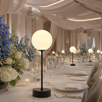 Lampe de table LED sans fil élégante en fer doré et acrylique pour zone d'accueil, côté canapé, éclairage de scène nocturne et décoration ponctuelle