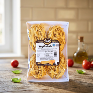 Tissi 250g X 12pz Tagliatelle Larghe Artigianali a Forma di Nastro, Pasta di Grano Saraceno e Grano Duro con Uova, Tempo di Cottura 5-8 minuti - Product Image 3