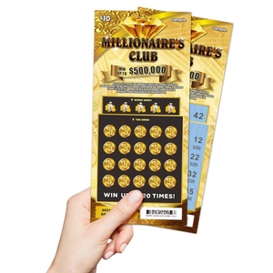 Loterie à gratter personnalisée : échantillon de conception, données de sécurité, impression des numéros gagnants, millions de gagnants à gratter - Product Image 1