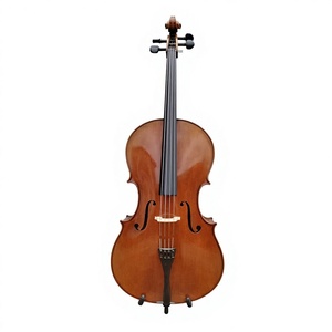 Cello MingShi en érable flammé naturel, bois européen, son chaud, chef-d'œuvre <span class=keywords><strong>acoustique</strong></span>, 4/4 3/4 1/2, fabriqué à la main en Chine - Product Image 1