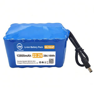 סוללת ליתיום-יון גלילית 22.2 וולט 18650, מפעל ייצור, 8800, 10000, <span class=keywords><strong>10400</strong></span>, 12000, 12800 מיליאמפר/שעה, קיבולת גדולה - Product Image 6