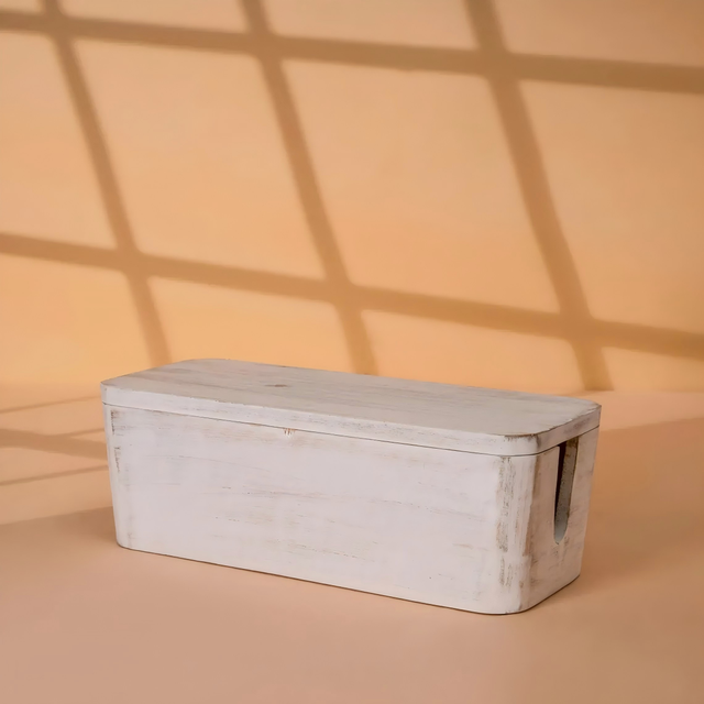 Wood Cable Management Box