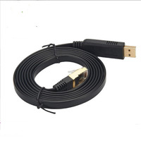 Venta caliente servicio de alta calidad programación USB a macho a RJ45 cable de consola plana con chipset PL2302 para enrutador