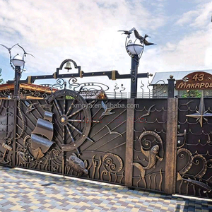 Cổng/Biệt Thự, Dinh Thự, Cổng Sắt Rèn Lâu Đài Tấm Nhựa Cổng Tự Động Hiện Đại Swing Sang Trọng 5 Năm 155 - Product Image 6