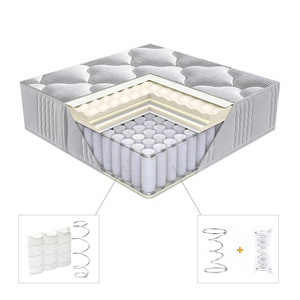 AIDI Mẫu Miễn Phí King Matress Luxury Chần Vải Mùa Xuân Pocket <span class=keywords><strong>Coil</strong></span> Mùa Xuân <span class=keywords><strong>Memory</strong></span> Gel <span class=keywords><strong>Foam</strong></span> Nệm Với Gói - Product Image 3