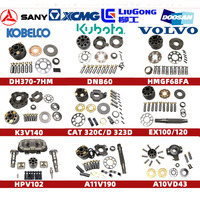 Pièces de rechange pour excavatrice, piston de transmission finale, pompe principale, moteur hydraulique de rotation, kits de réparation de pompe pour Kawasaki Rexroth Kubota